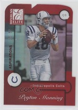 2021 Panini Donruss Elite 2001 Aspirations Die-Cut 33/82 Peyton Manning HOF 14mg
