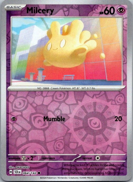 Milcery - SV07: Stellar Crown 064/142 NM Reverse Holo