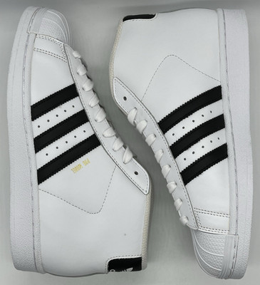 adidas Originals Pro Model Mid J White Black 2016 S85962 Size 5.5 NWOB Lifestyle