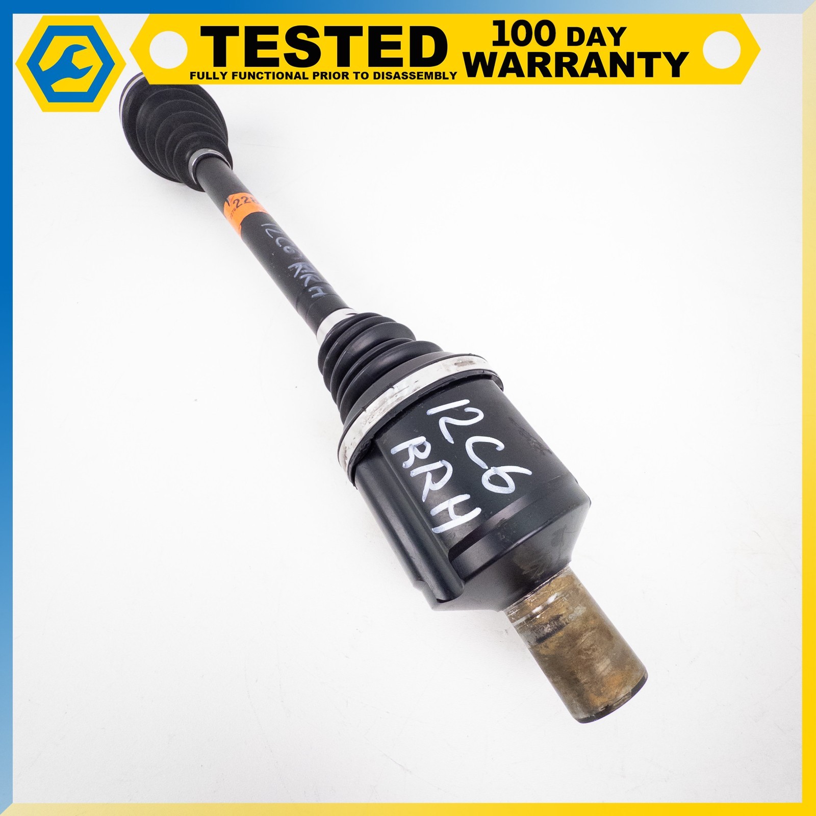 09-13 CHEVROLET CORVETTE C6 XLR REAR RIGHT AXLE HALF SHAFT UNIVERSAL JOINT OEM