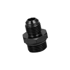 Black 6AN Male to M18 x 1.5mm Male Metric Thread Fitting Adapter Flare Union