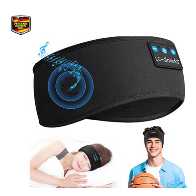 Schlafkopfhörer Bluetooth 5.4 Headband Stirnband Musik Schlafen Sport Training