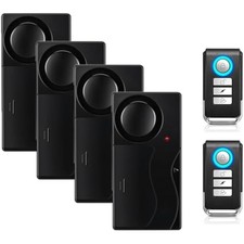Wireless Vibration Alarm for Doors Windows Bikes Cars 110dB Adjustable