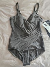 Miraclesuit Must Haves Oceanus One Piece Swimsuit Size 16 Olive Ruching Slimming