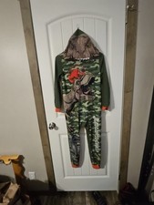 Boys Jurassic World Hooded Pajamas Size 10/12