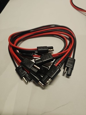 LOT OF 5 Workman TP2 CB 12'' Long Polarized Quick Disconnect Bullet 16 AWG 2-Pin 