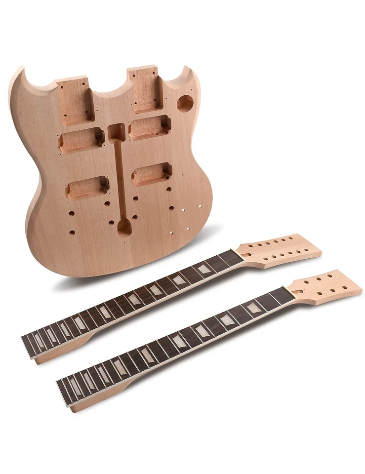 Сделай сам набор для электрогитары с двойным грифом наборы для начинающих 12 струн для правшей... - Изображение 3 из 4