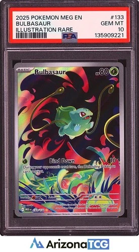 Pokemon 2025 Bulbasaur 133/132 Full Art IR Mega Evolution GEM MINT PSA 10