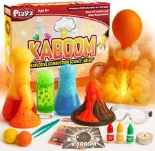 Kaboom! 50+ Explosive Science Experiments Kit for Kids Age 8-12 with 25  Lab Tok