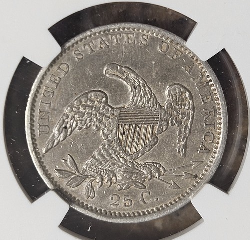1835 bust quarter ngc au derails *cleaned* - Picture 4 of 5