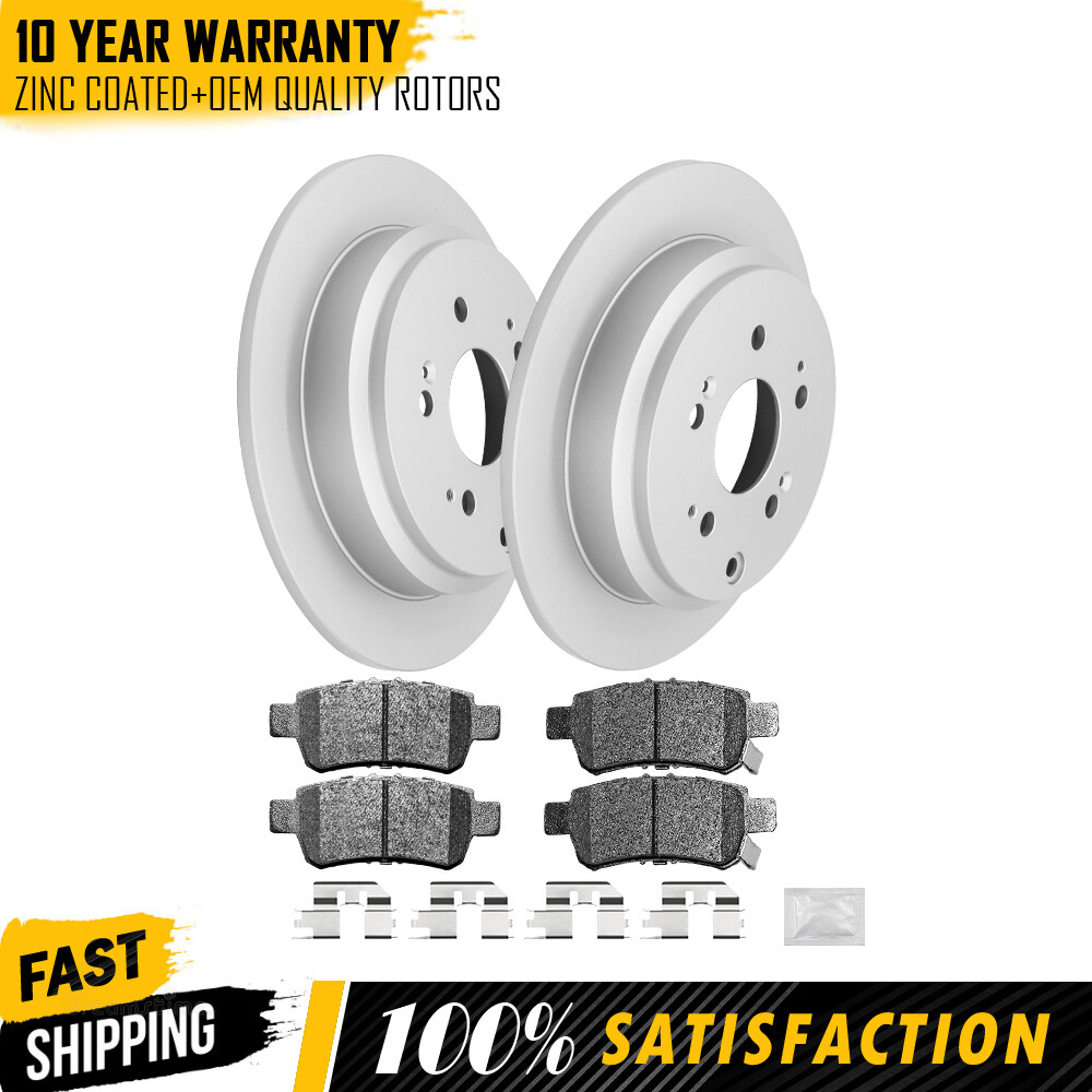Rear Brake Rotors + Ceramic Pads for 2005 2006 2007 2008 2009 2010