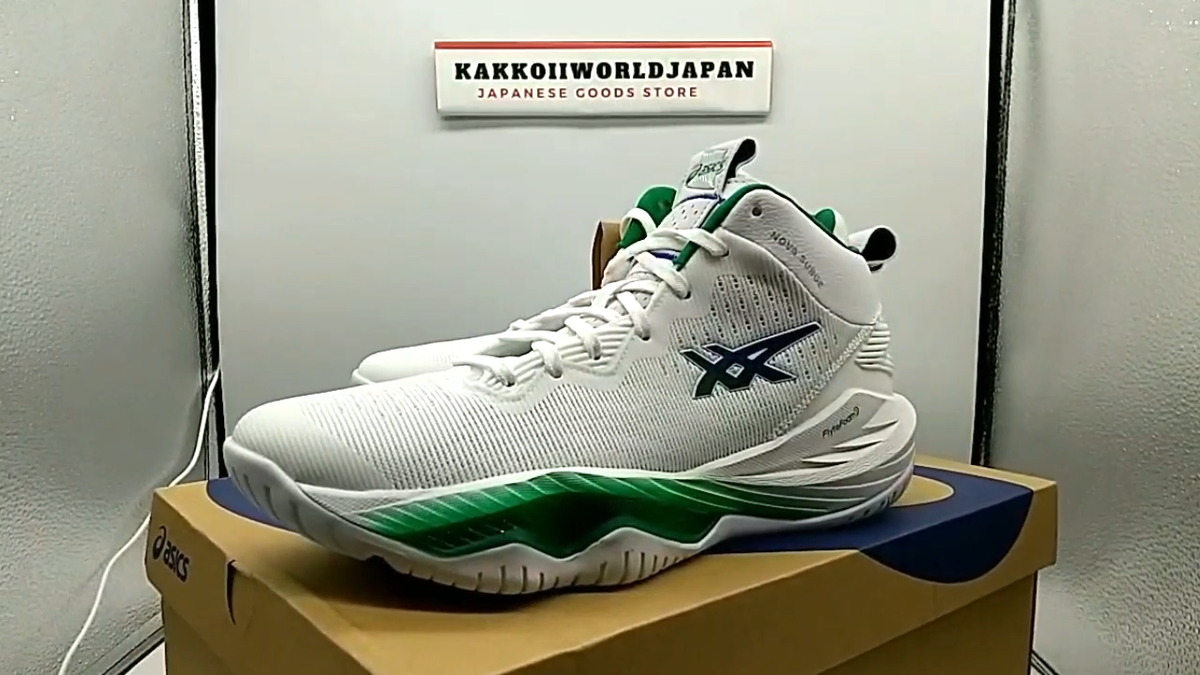 Asics Men's Basketball shoes Nova Surge 2 White Blue Kale Asics Men's Basketball shoes Nova Surge 2 White Blue Kale