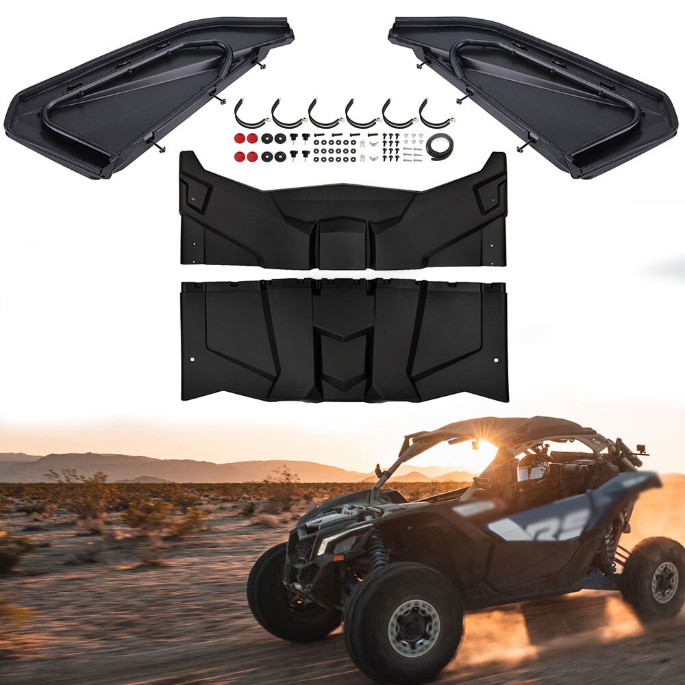 Plastic Roof Hard Top and Half Lower Door Panels For Can-Am Maverick X3 2 Seater