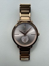 Michael Kors Ladies Portia Rose Gold-Tone Crystal Bracelet