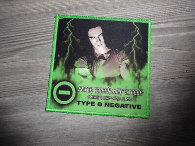 Type O Negative Patch Green Man Steele Carnivore Repulsion Motionless in White *