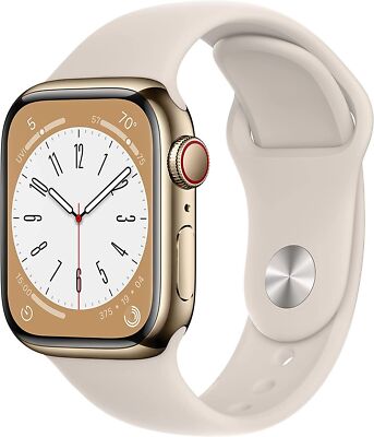 Apple Watch Series 8 41mm 45mm GPS + LTE UNLOCKED Stainless Steel 