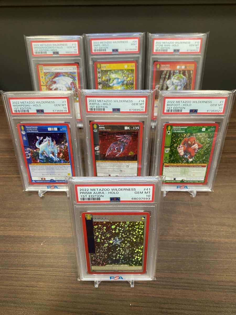 🌲 2022 Metazoo Wilderness WILD 7-HOLO 1ST EDITION |6x PSA 10