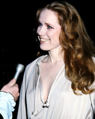 Liv Ullmann 8x10 Real Photo smiling candid 1970's