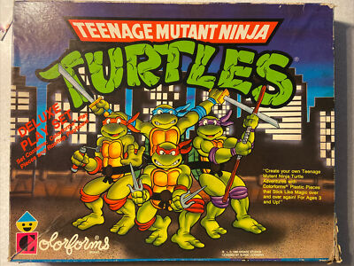 Lot Of Vintage 1990 Teenage Mutant Ninja Turtles Colorforms Deluxe