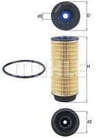 Knecht Mahle Kraftstofffilter Iveco KX 399D