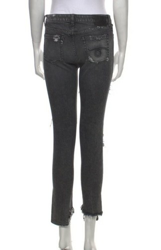 R13 Jenny Midrise Shredded Grey Jeans Thrashed Shredded Distressed Gr. 25 (F - Bild 7 von 9