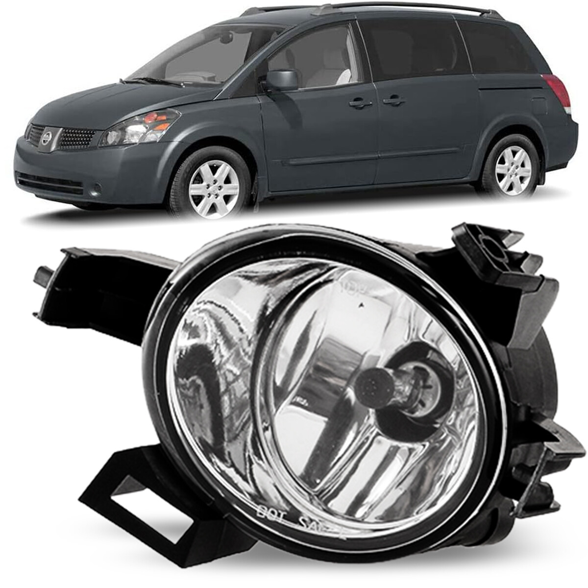 2004-2006 Nissan Quest Altima RH Passenger Fog Light Bumper Lamp