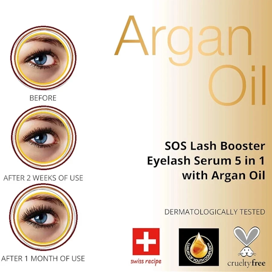 Eveline Lash Therapy Total 5in1 Argan Oil Eyelash Serum Professional Conditioner - Image 3 of 4