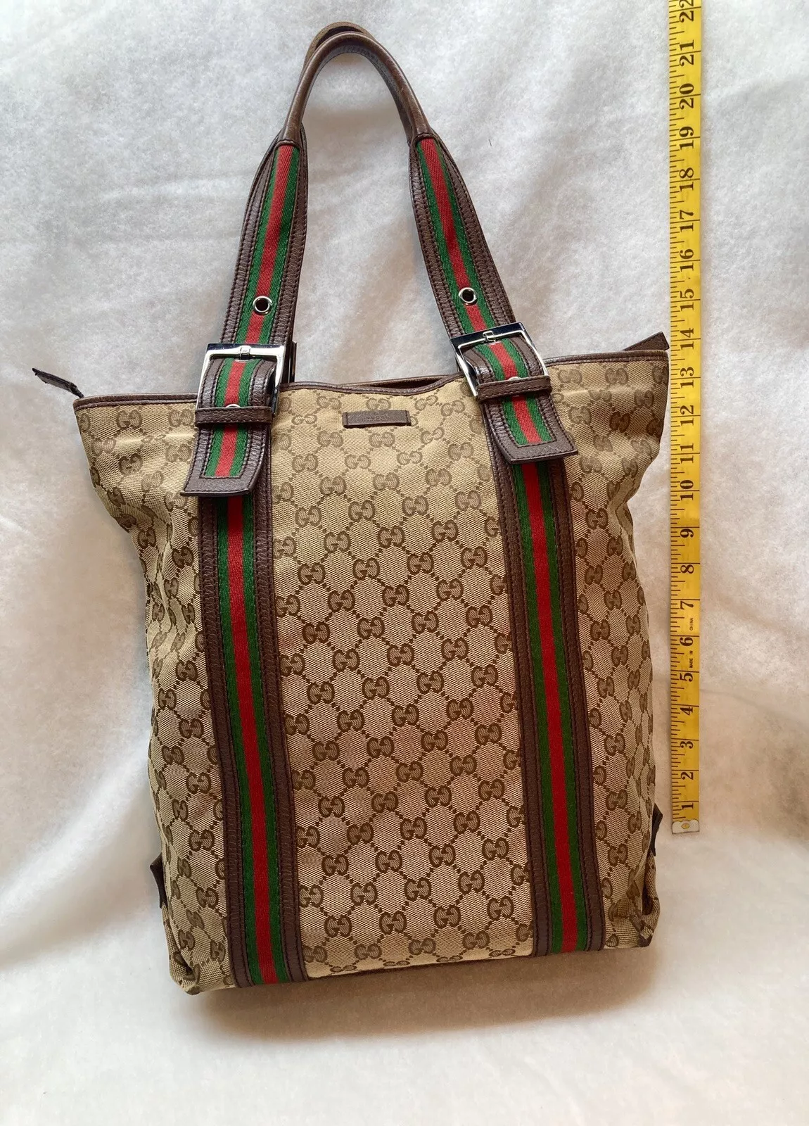 Sac fourre tout poignée ceinture Gucci haut sherry difficile difficile à trouver rare (FI)