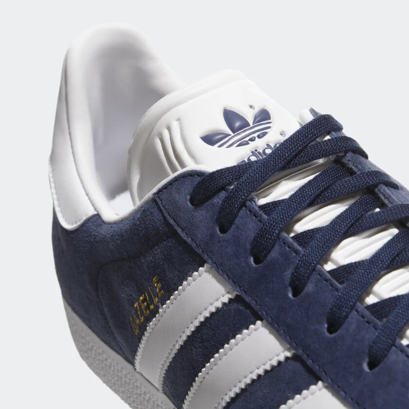 Mens adidas GAZELLE Collegiate Navy / White / Gold Metallic BB5478