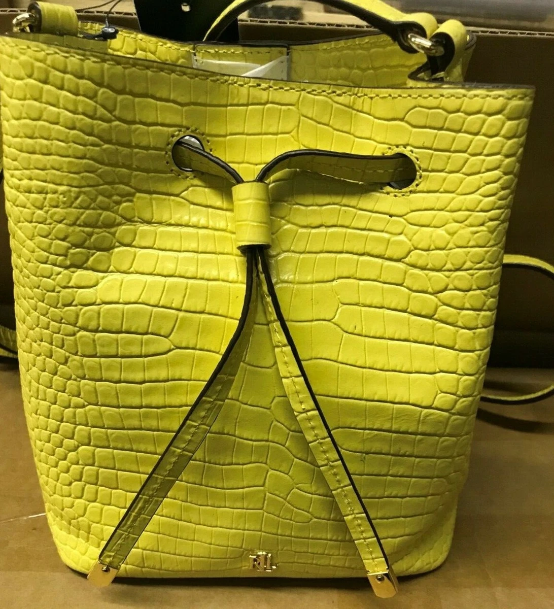 Ralph lauren yellow handbag sale