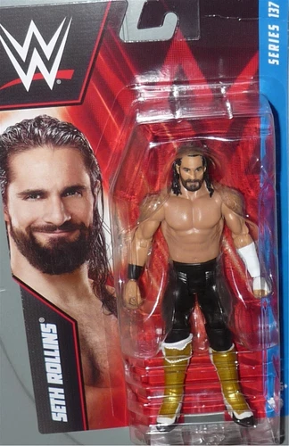 SETH ROLLINS - WWE Mattel Basic Series 137 Wrestling Action Figure Toy DMG PKG