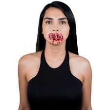 Ghoulish Productions Safety Pin Mouth Special FX Make Up Horror Halloween