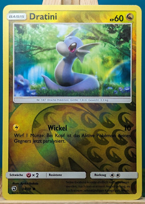 POKEMON - Majestät der Drachen - Dratini - 34/70 - REVERSE HOLO - deutsch