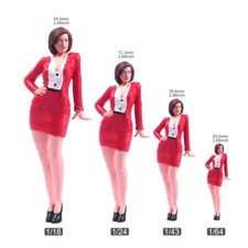 1/64 1/87 1/43 1/24 1/18 1/35 suit girl Lady Scene Miniatures Figures Doll Toy