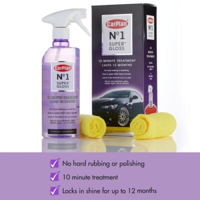 Autolack ohne Wachs Politur Glanz Entlüftung Spray Versiegelung mit Mikrofasertuch x12