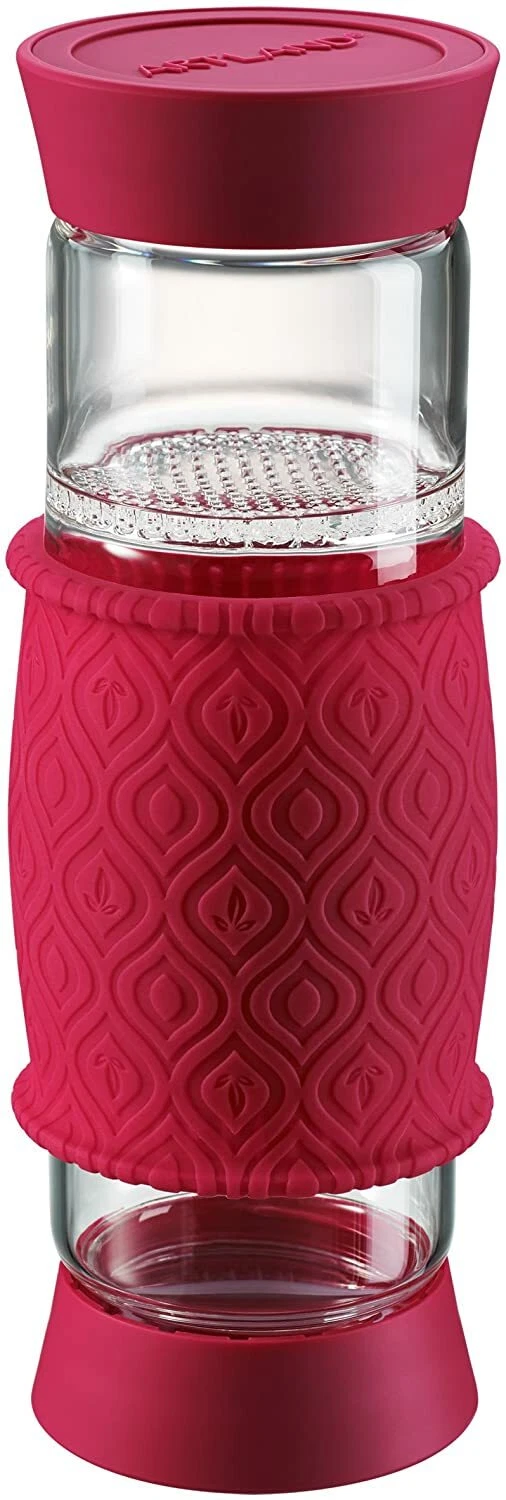 Artland 19 oz Glass Tea Infuser, Berry