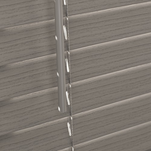 Better Homes & Gardens 2" Cordless Faux Wood Horizontal Blinds, Antique White - Picture 9 of 14