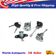 IGNITION SWITCH WITH DOOR & TRUNK LOCK FIT 2003-2007 TOYOTA COROLLA W/O CHIPS