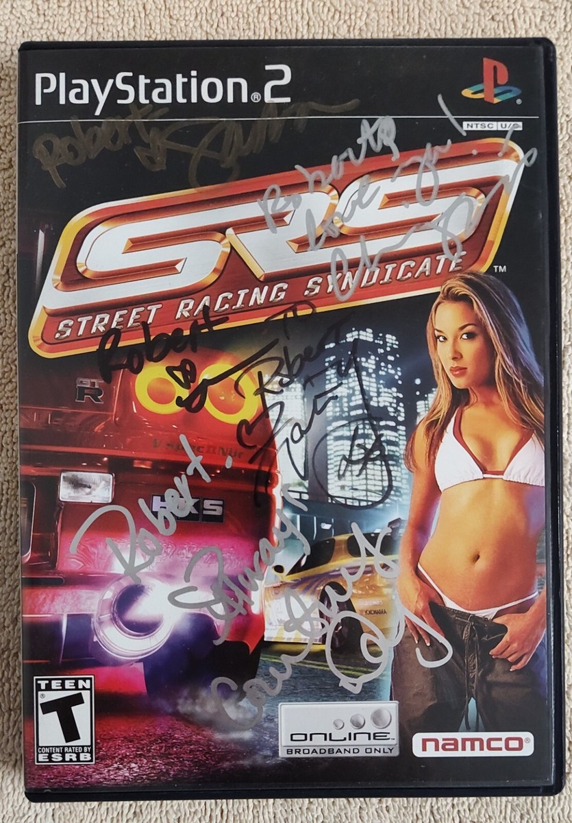 SRS Street Racing Syndicate PS2 CIB Autographed by 5 Girls