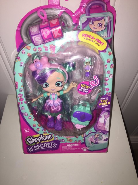 shopkins lil secrets shoppies peppa mint