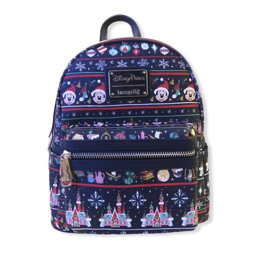 Disney Parks Loungefly Ugly Sweater Backpack Loungefly Disney Parks Mickey Ugly Sweater Christmas Mini Backpack