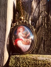 Rococo and baroque pendant - French art jewelry - Versailles - FREE SHIPPING