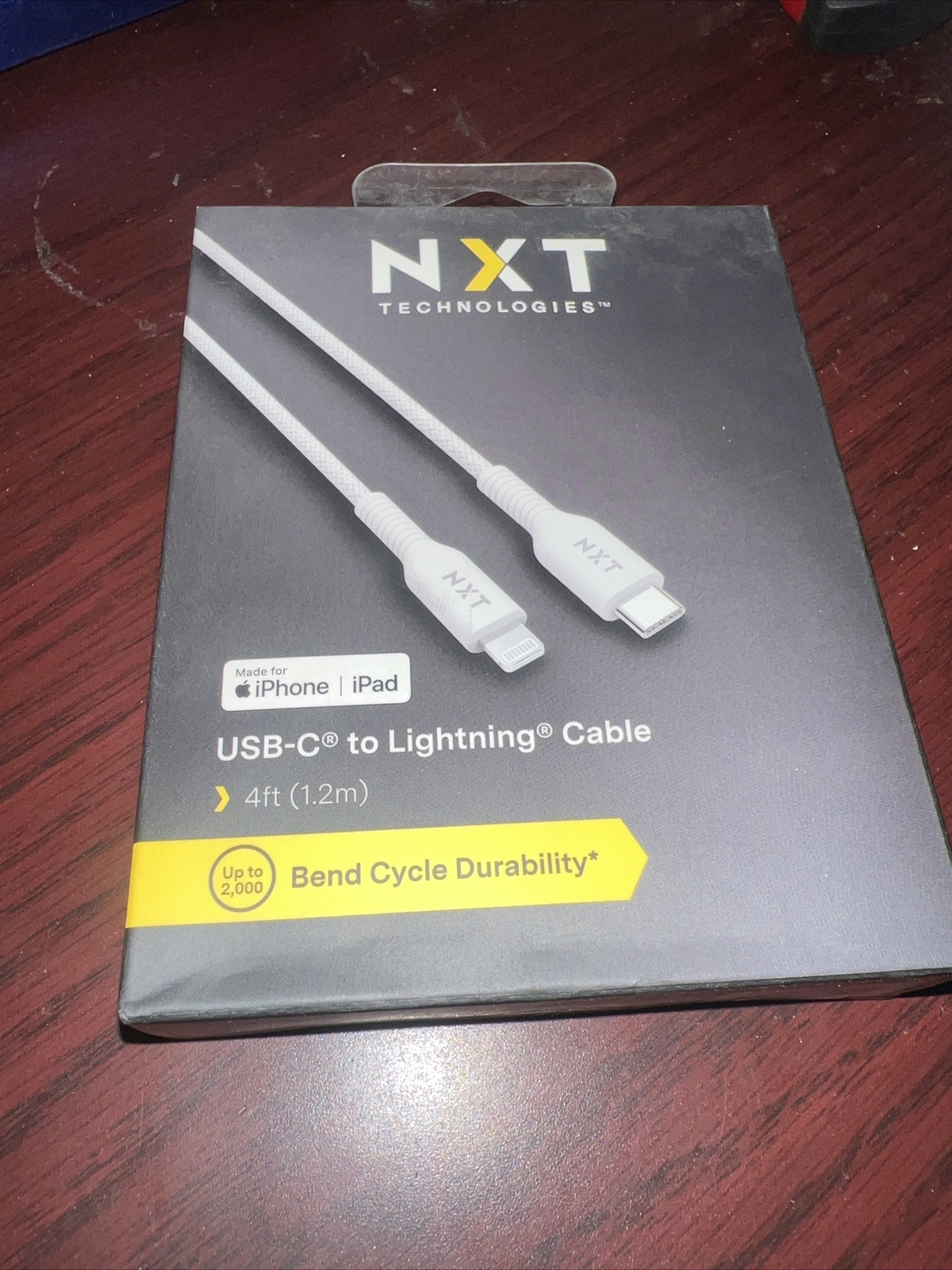 USB-C to Lightning 4ft White Cable for Apple iPhone iPad-image