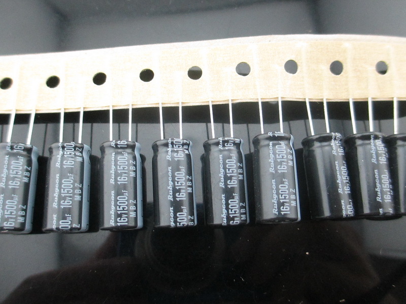 100pcs RUBYCON MCZ 1500mfd 16v 1500uf electrolytic capacitor