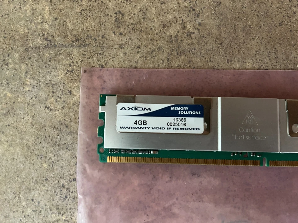 DELL POWEREDGE & HP DL360 G5 AXIOM4GB16389 AXIOM 4GB PC2-5300F F3-1(5) - Image 2 of 4