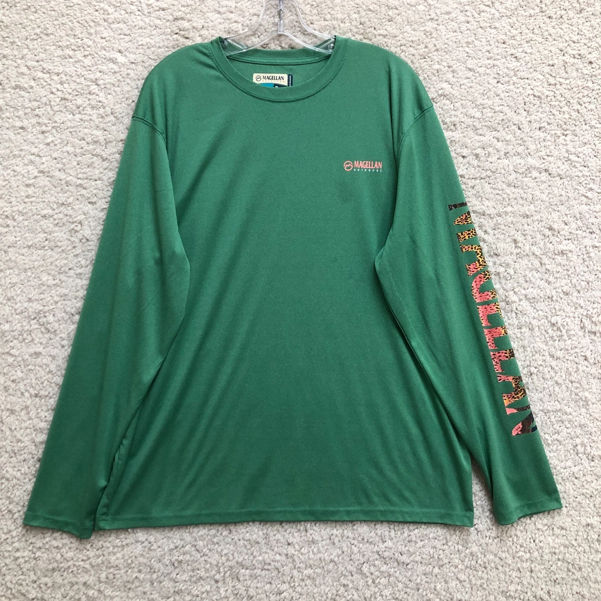 Magellan Outdoors Shirt Mens 2XL Green Vented Nylon