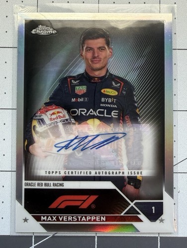 Max Verstappen #CAC-MV 2023 Topps Chrome Formula 1 Autograph card