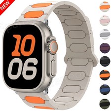 Magnetic Silicone Strap Band For Apple Watch Series 11 10 9 8 7 6 5-1 SE Ultra 3