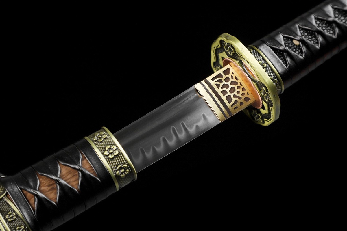 Handmade Japanese Samurai Katana Clay Tempered T10 Steel Blade