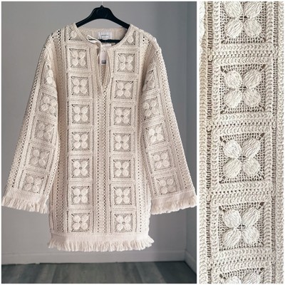 H&M Edition Crochet-Look Tunic Dress New XS S L XL